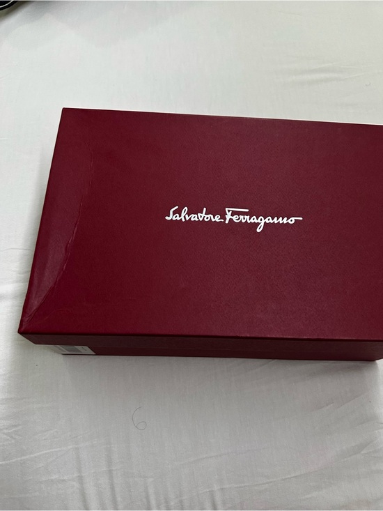 Salvatore Ferragamo Shoes - Salvatore Ferragamo Deep Burgundy Box with White Logo
